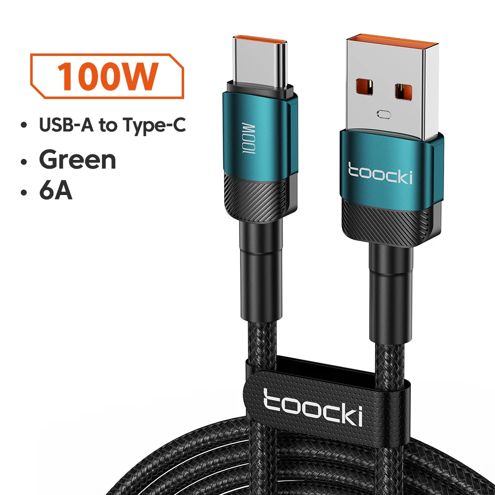 Toocki 100w usb typ c kabel für xiaomi poco samsung huawei oppo 6a schnell ladegerät usb c datenkabel typec kabel f
