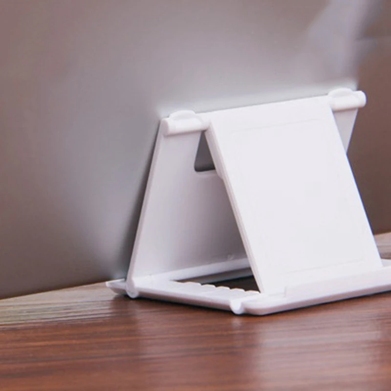 Tablet Stand Desktop Support Portable Double Folding Stand Suitable for iPhone iPad Samsung Huawei Tablet Stand White