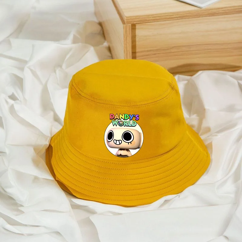 

Dandys World Bucket Hat Cute Parent-Child Outing Headdress Cotton kids Pot Flat Shade Sun Protection Spring Autumn Hats Gifts