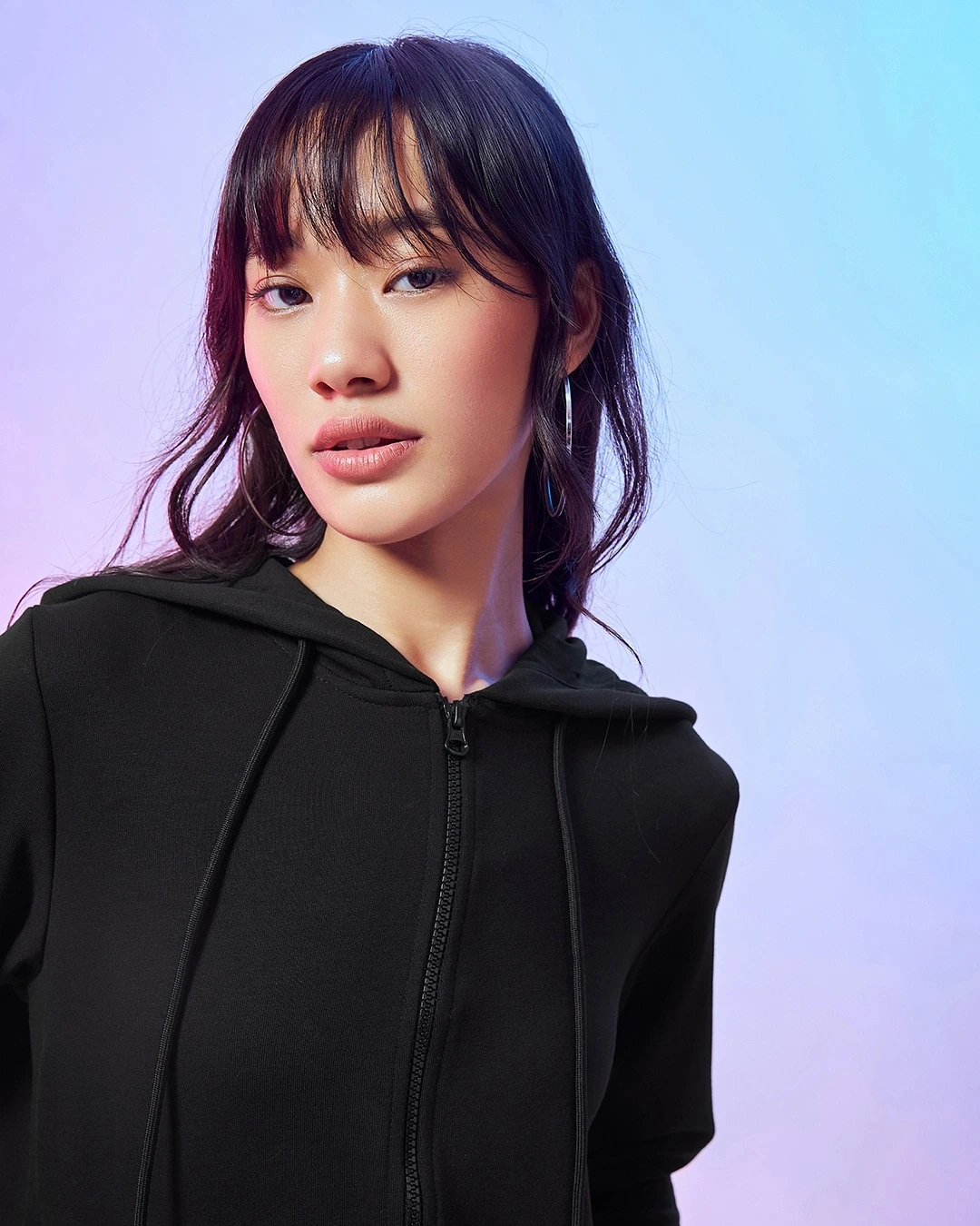 Plus size feminino pulôver moletom manga longa hoodies canguru bolso velo básico camisola com zíper moletom