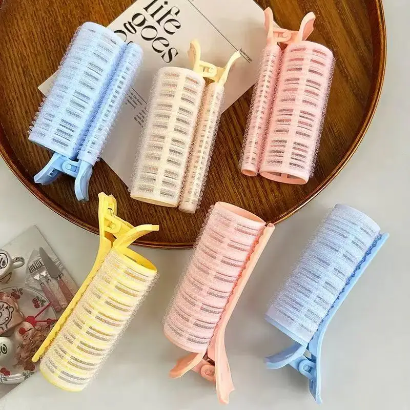 7-Piece Set of New Korean-Style Hair Curlers, Lazy Hair Curlers for Students, Hair Root Volumizing Clips, Air Bangs Curling Clips, No-Heat DIY Styling Hair Tools for Home Use. Dimensions: 20Cm*12Cm*5Cm