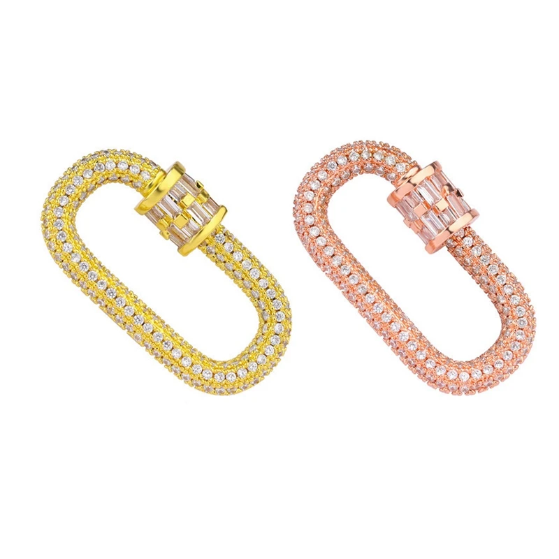 Zcomprend-Fermoirs en Spirale en Strass, Bijoux de Luxe, Accessoires pour Colliers et Bracelets