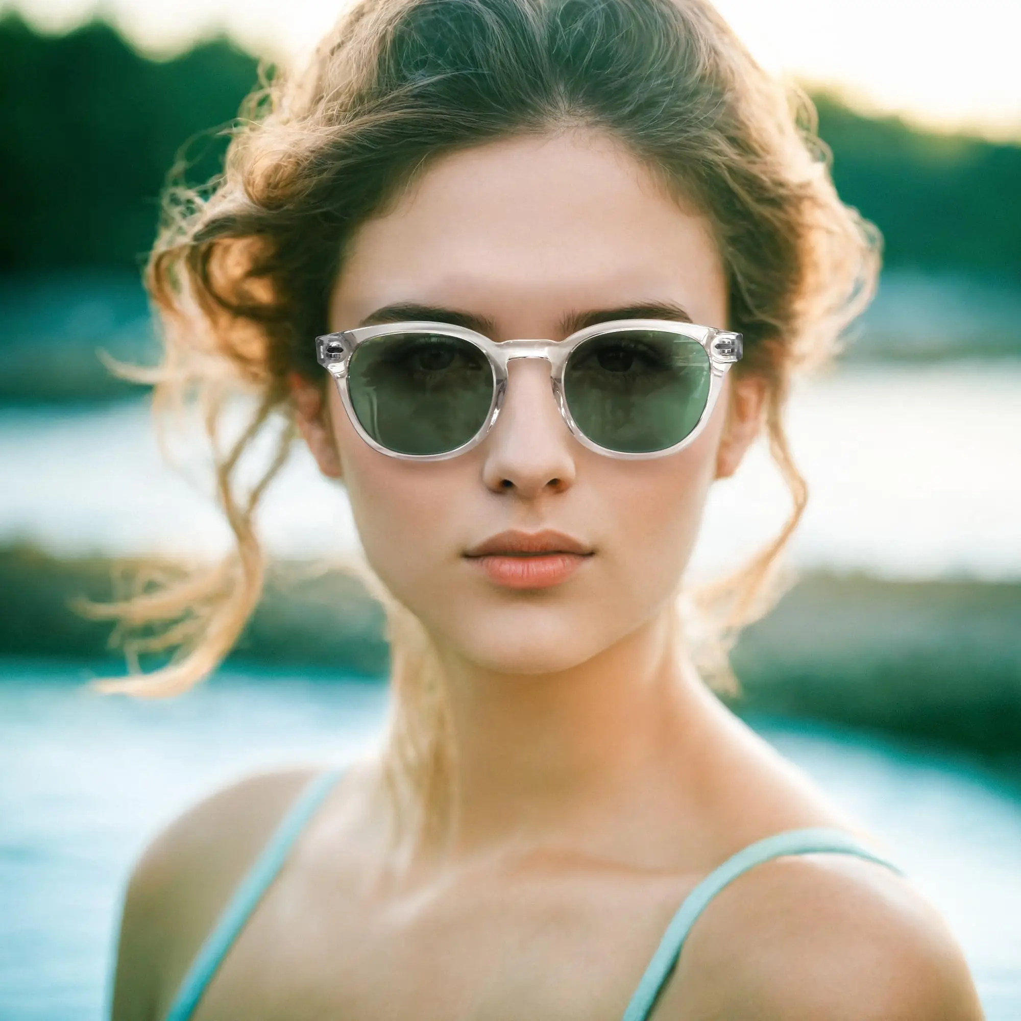 

ZENOTTIC Women Round Sunglasses Polarized Trendy: Retro Sun Glasses UV Protection - Classic Designer Shades Unisex