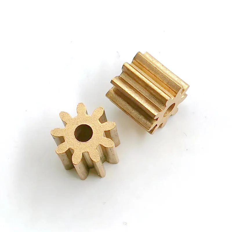 

9T 1M Copper Gear Module 1.0 9 Teeth Inner Diameter 3.1 Mini Pinion 2PCS/LOT