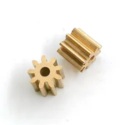9T 1M Copper Gear Module 1.0 9 Teeth Inner Diameter 3.1 Mini Pinion 2PCS/LOT