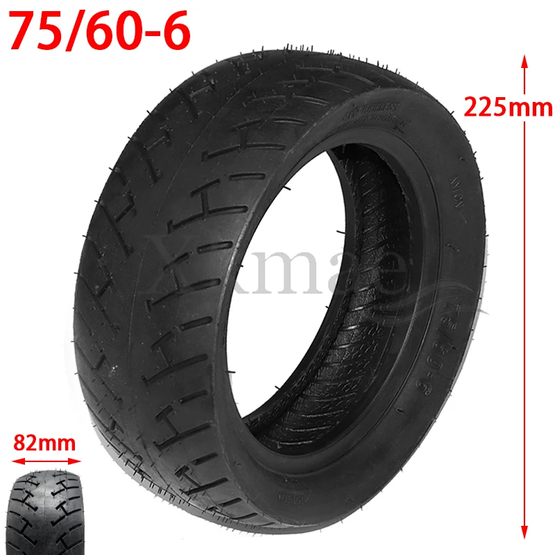 High quality 75/60-6 Thickening Vacuum Tubeless Tire for Electric Scooter Parts