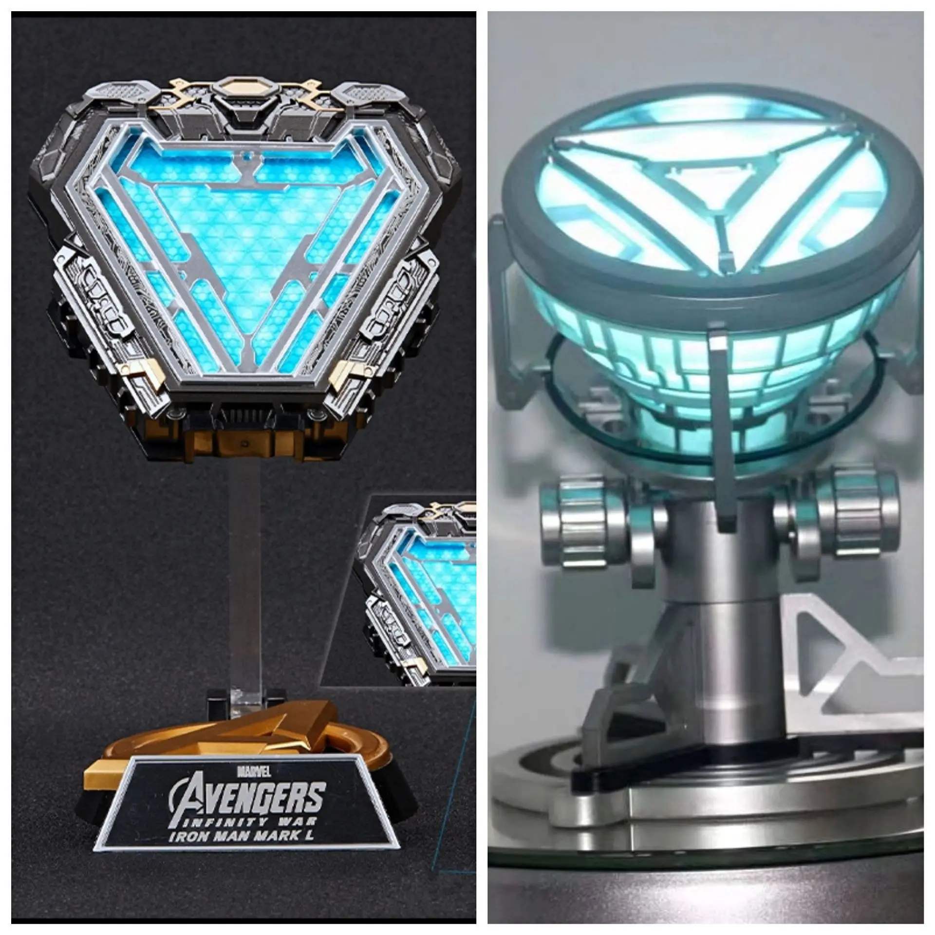 Avengers 4 MK50 Iron Man Edition Reactor Ark Reactor Wearable Chest Lamp Box Action Figure Model Decoration Cool Gift for Boys