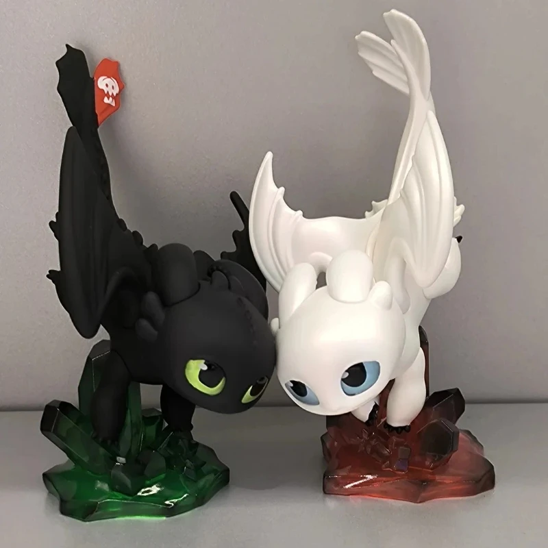In Stock 52TOYS How To Train Your Dragon Light Night Intertwined Blind Box Toothless & Light Fury Desktop Ornament Trendy Toy view 5