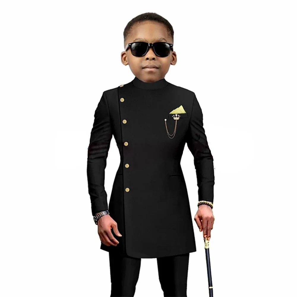 

Boys Suit Wedding Teenager Kid Formal Dress Children Formal Tuxedo 2 Pieces Blazer Pants Performance Costume Blazer Party