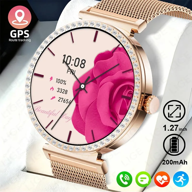 

New Luxury Smart Watch Men Health Monitoring Sports Fitness Watch Heart Rate Full Touch Screen Bluetooth Call Smartwatch Gifts