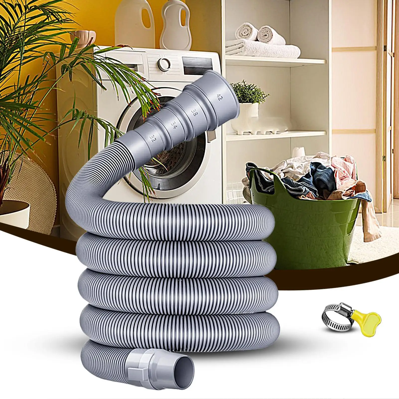 

3/4/5M Caravan Sewer RV Sewer Hose Kit Sewage Drain Hose Vehicle Waste Pipe For Truck Outdoor Camping RV Trailer Vehicles