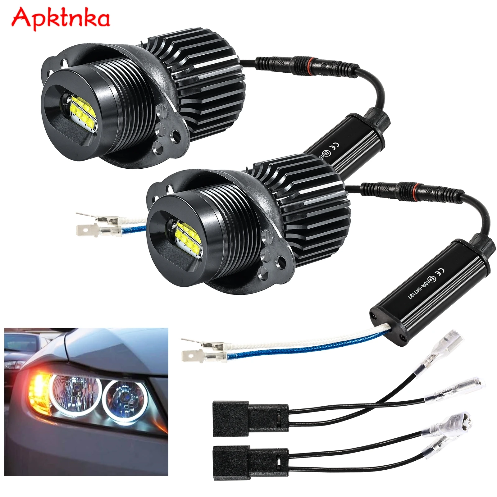 

Светодиодные маркерные лампы Angel Eyes 6000K белого цвета для BMW 3 серии E90 E91 LCI (галогенные 09-12 и 2006-08 E90) с ксеноновой отделкой.