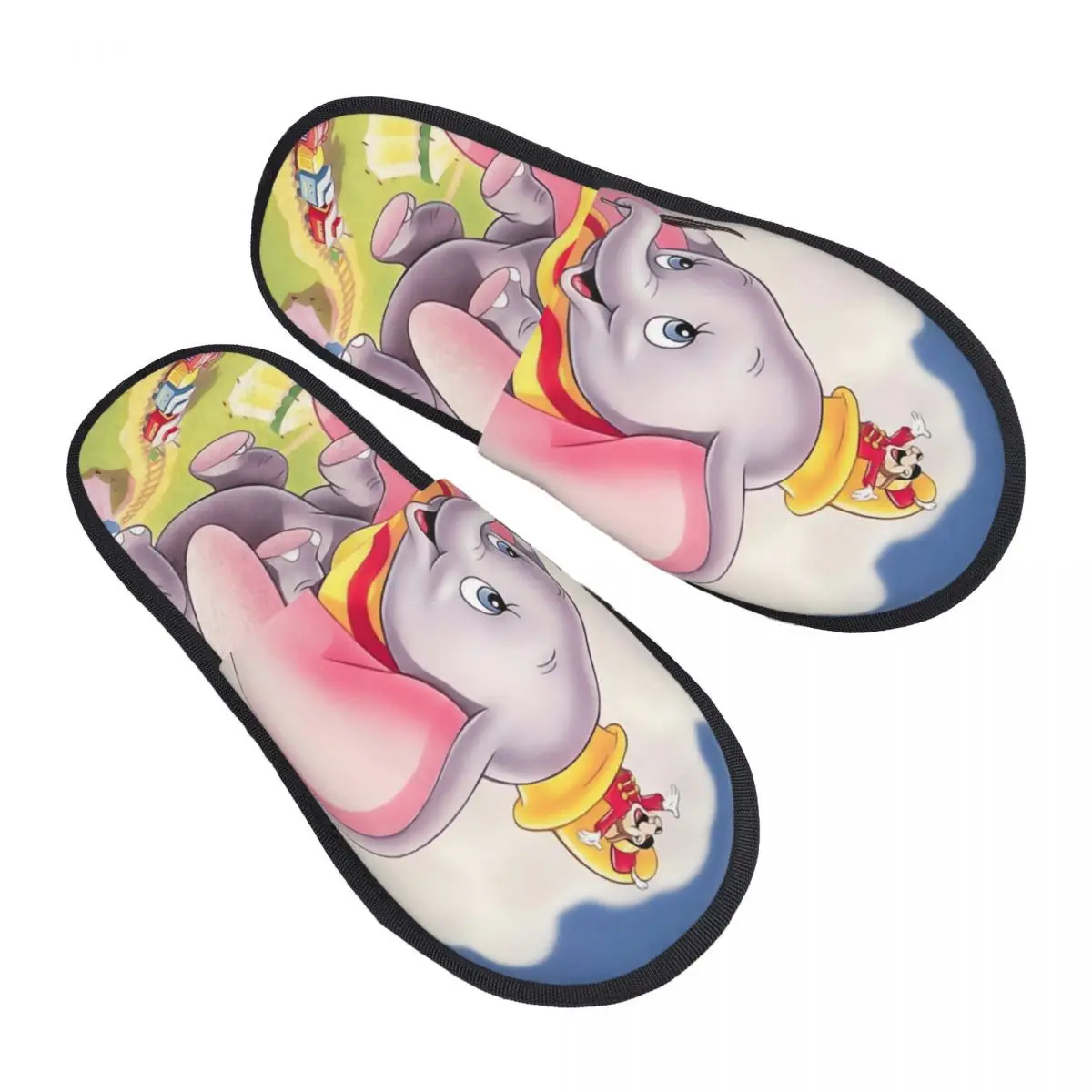 

Женские домашние тапочки Dumbo на заказ, мягкие тапочки из пены с эффектом памяти, аниме, без шнуровки, спа-тапочки