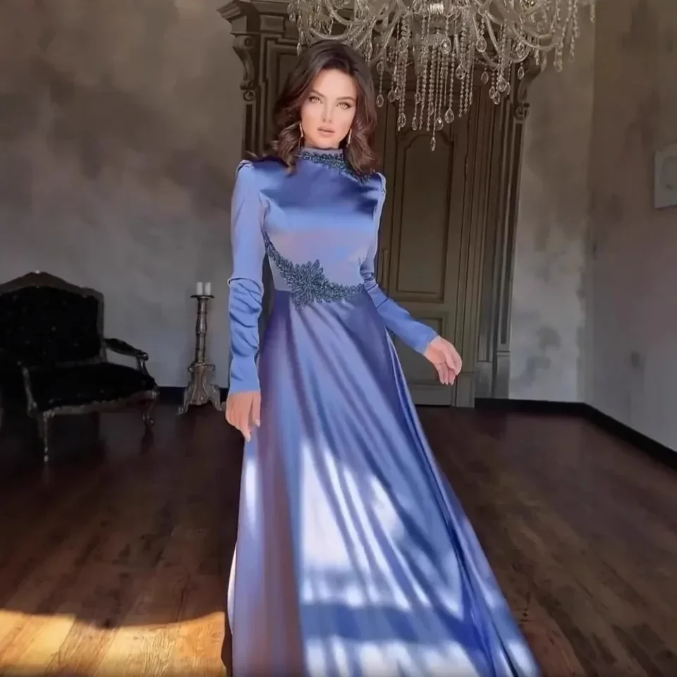 Women Party Dresses Abaya Appliques Ramadan Eid Muslim Morocco Kaftan Dubai Islam Arab Long Robe Jalabiya Vestidos Abayas 2025