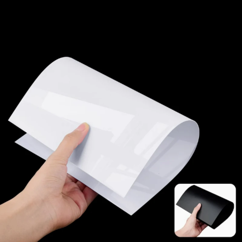 PVC Plastic Sheet Hard Rigid Board White Black Plastic Sheet Model Making Material Handmade Pad Panel Plate Thickness 0.2-5mm