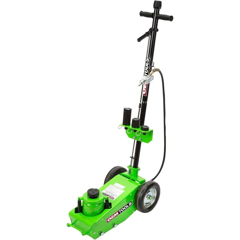 

Мощный пневмогидравлический домкрат на 22 тонны, диапазон подъема 8,75-17,875 дюйма, компактный дизайн для низкопрофильных автомобилей