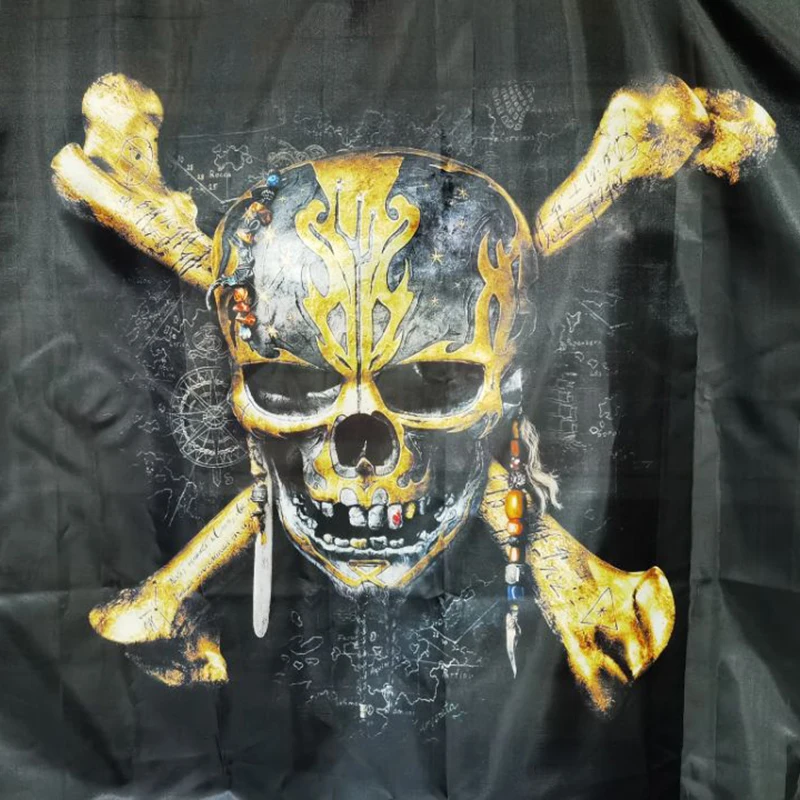 3x5Fts Pirates Skull Flag Banner Movie Cartoon Home Decoration Hanging flag 4 Gromments in Corners