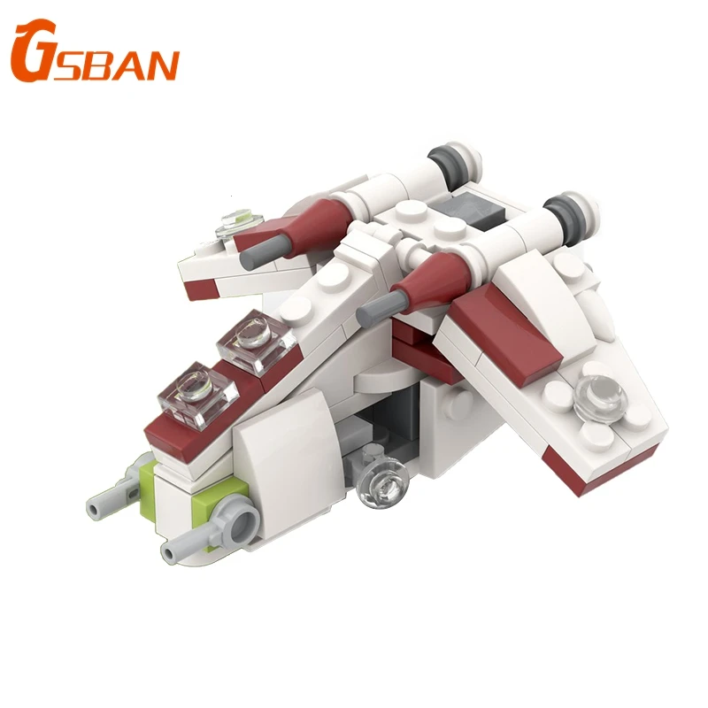 GSBAN Space Wars Republic LAAT Battle Ship Flighter MOC 100PCS Bloques de Construcción de Ladrillos Juguetes para Regalos
