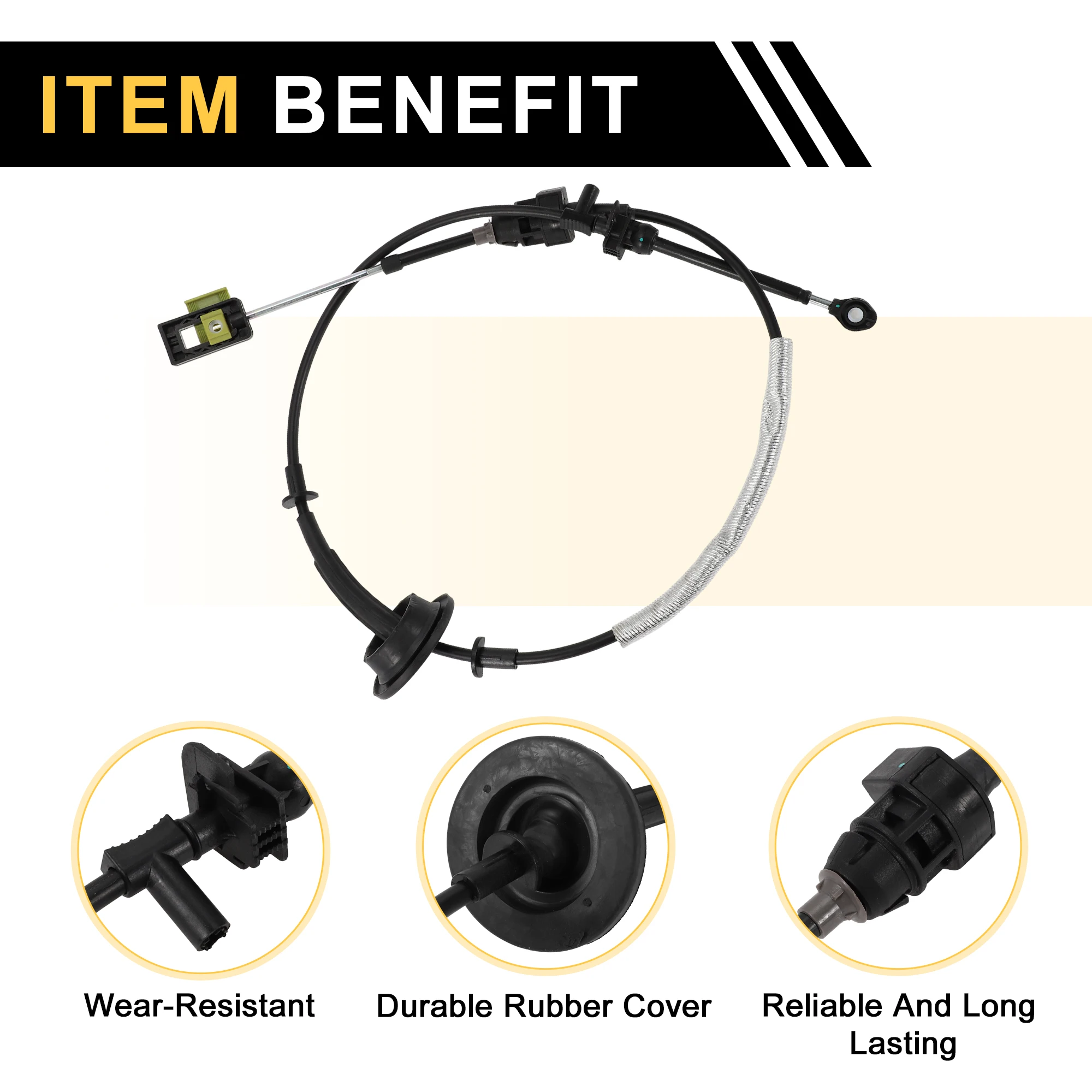 UXCELL Cable de palanca de cambios de transmisión automática para Ford F-150 00-03 para Lincoln Navigator