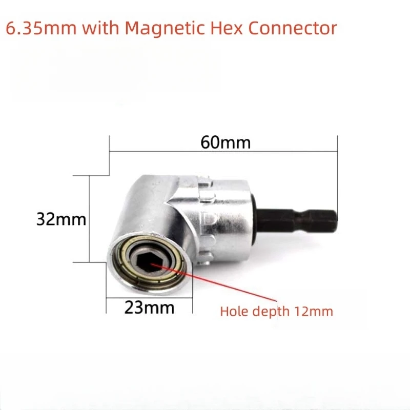 Hex Bit 105 Degree Angle Screwdriver Socket Holder Adapter Adjustable Bits Drill Angle Screwdriver Batch Head No a Set