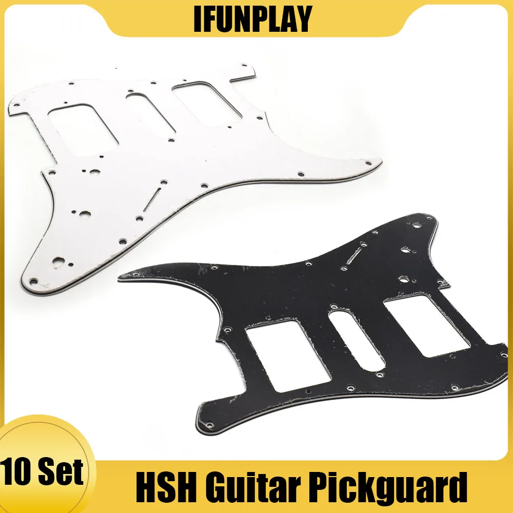 10pcs 11 Holes Electric Guitar Pickguard 3ply HSH Guitar Pickguard Scratch Plate FD ST Electric Guitar