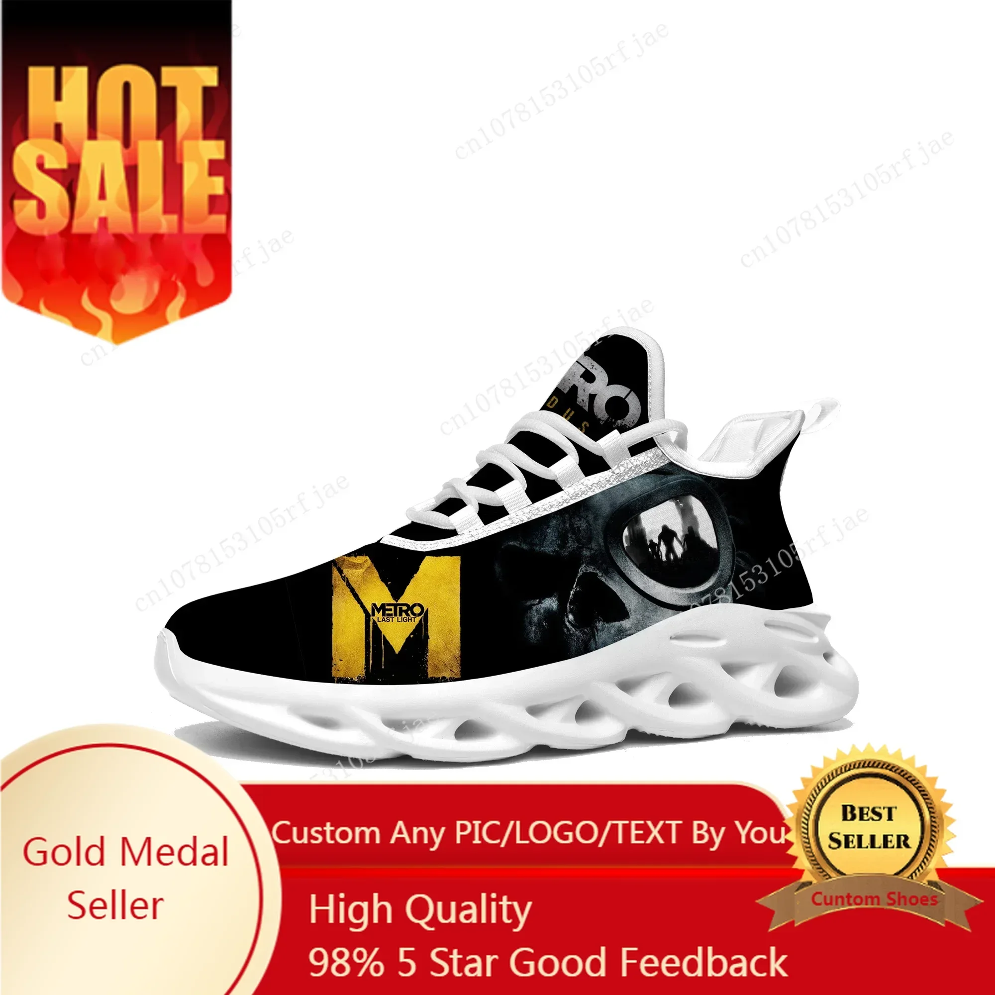 

Metro Exodus Sneakers Cartoon Game Mens Womens Sports Running Shoes Fashion Custom Built Lace Up Shoes
