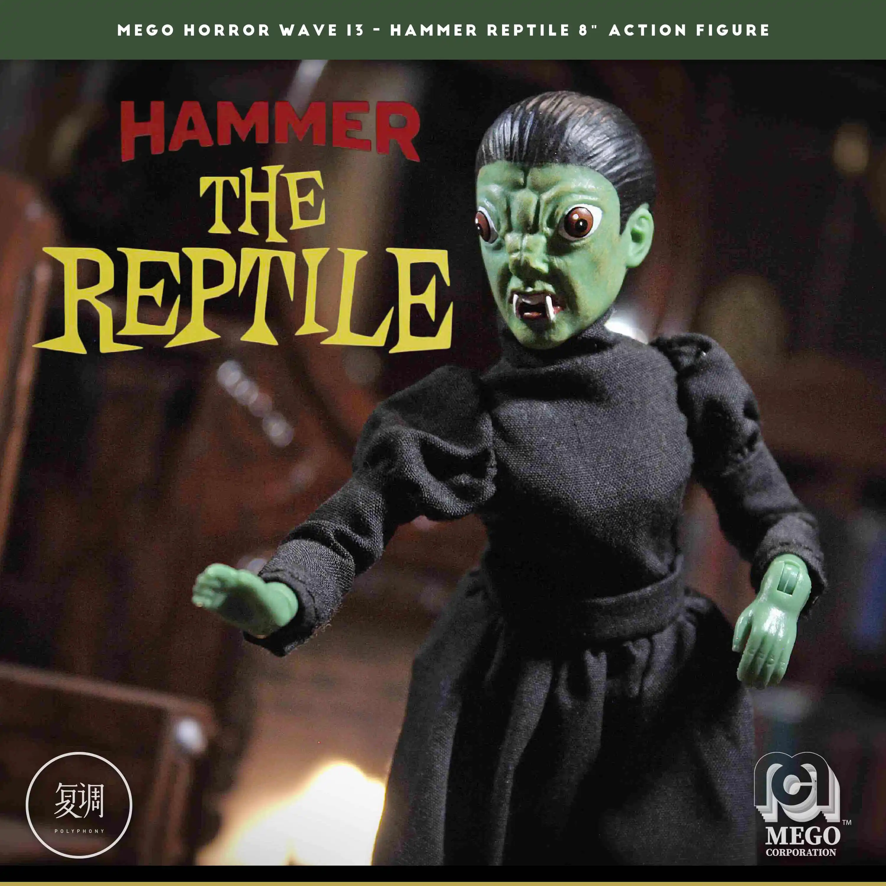 

In Stock Mego 8" Action Figure - Hammer - Reptile Movie Toy Collection Gift Boy Halloween Birthday