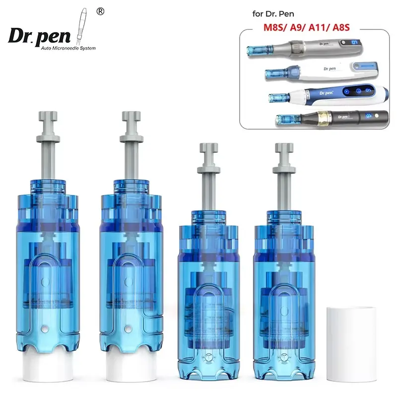 Dr Pen Ultima 10 Pcs Needle Derma Pen Cartridges For A9 M8S A8S 12/18/24/36/42 PIN Nano Needle Microneedling Needles