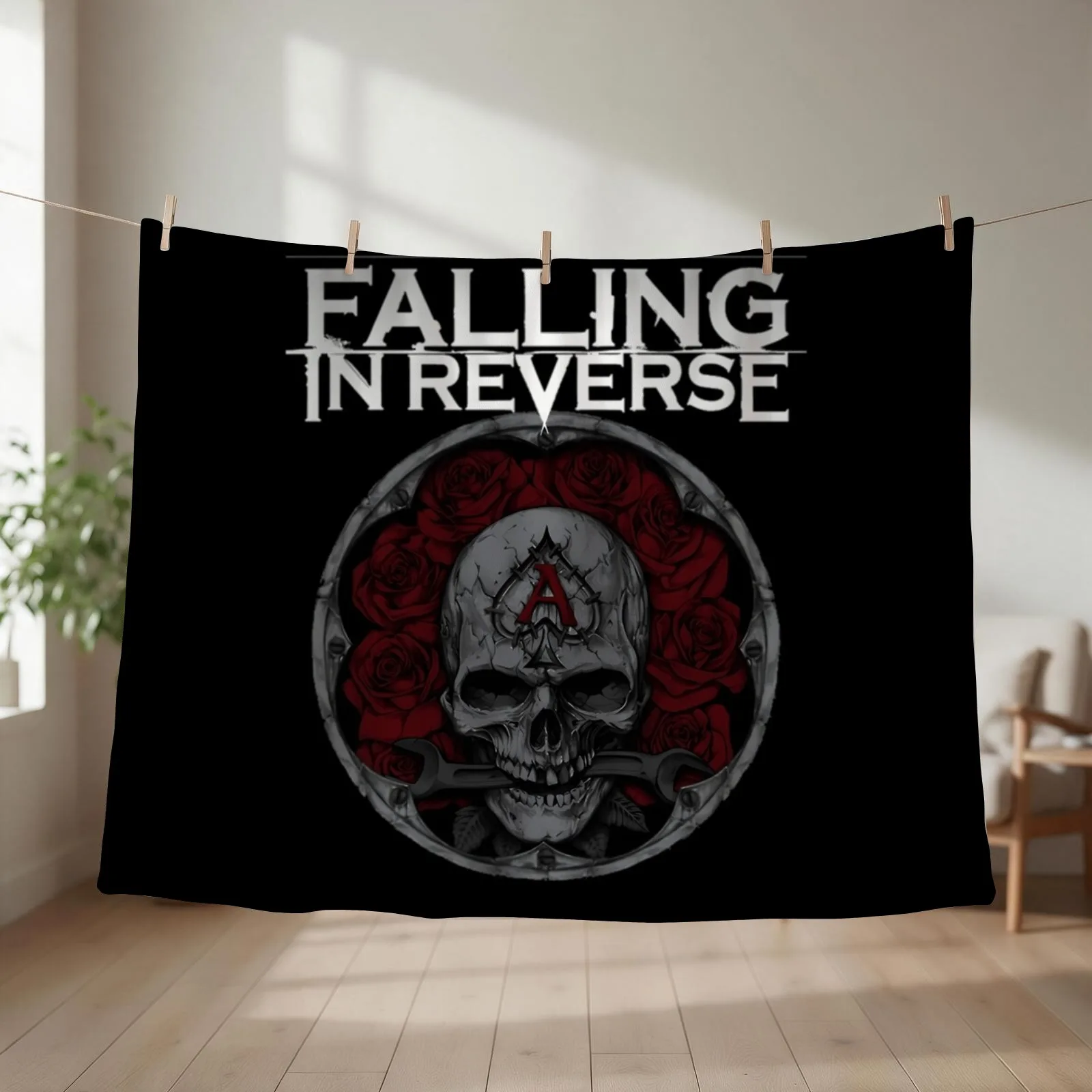 Falling In Reverse The Best Group Music Rock Band Throw Blanket couch cozy soft plush fuzzy picnic outdoor blanket