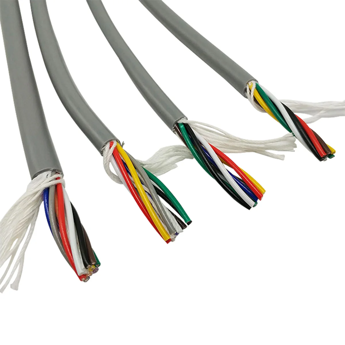 TRVV PVC Drag Chain Cable 2/3/4/5/6/7/8/10/12/14/16/18/24 Cores High Flex Towline Cable 18/17/16 AWG for CNC Machine