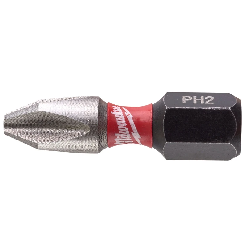 Milwaukee PH2 25MM Impact Bits 25 Pack SHOCKWAVE High Hardness Electric Screwdriver Tool Attachments 4932430853