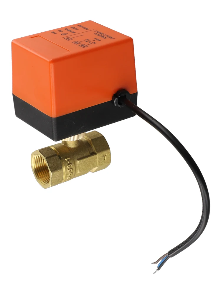 3-Wire Ball Valve Electric Ball Valve 15s Operating Time AC 220V Voltage AC 220V Ball Valve For Air Conditioning