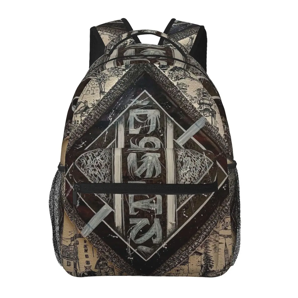 Freemasonry Evil Print Backpack For Teenagers Boys Children Student School Bags Unisex Laptop backpack Travel Shoulder Bag