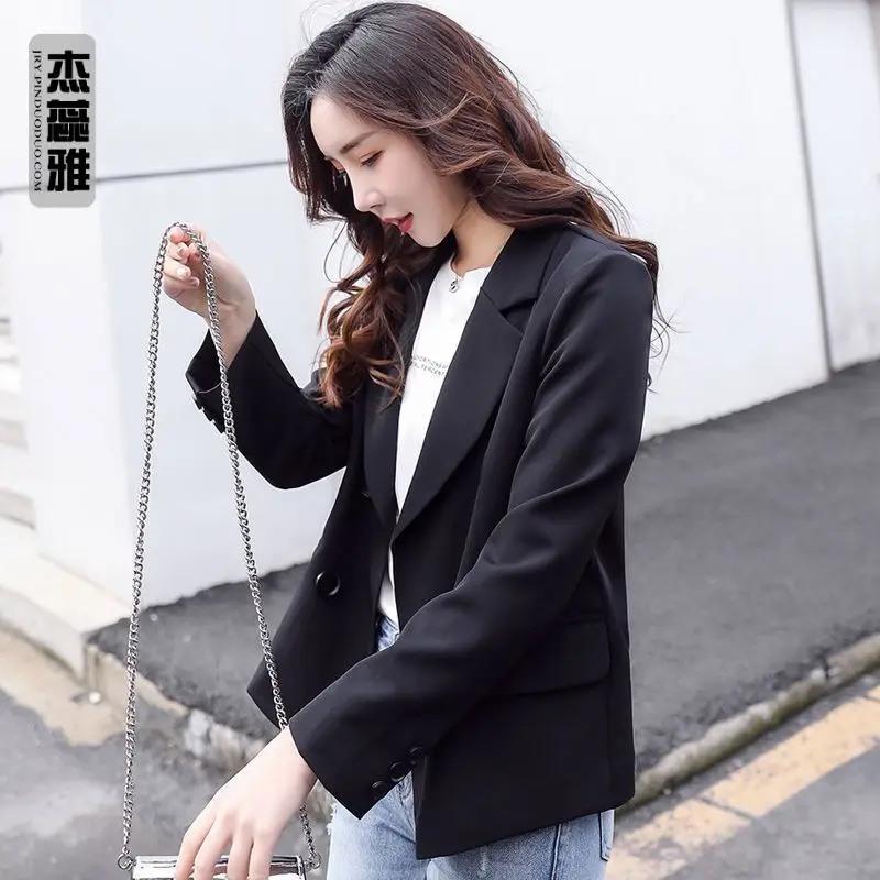 Blazers Intellectual Notched Loose Pockets Button Solid Color Office Lady Fashion Casual Women's Clothing 2023 Spring Summer