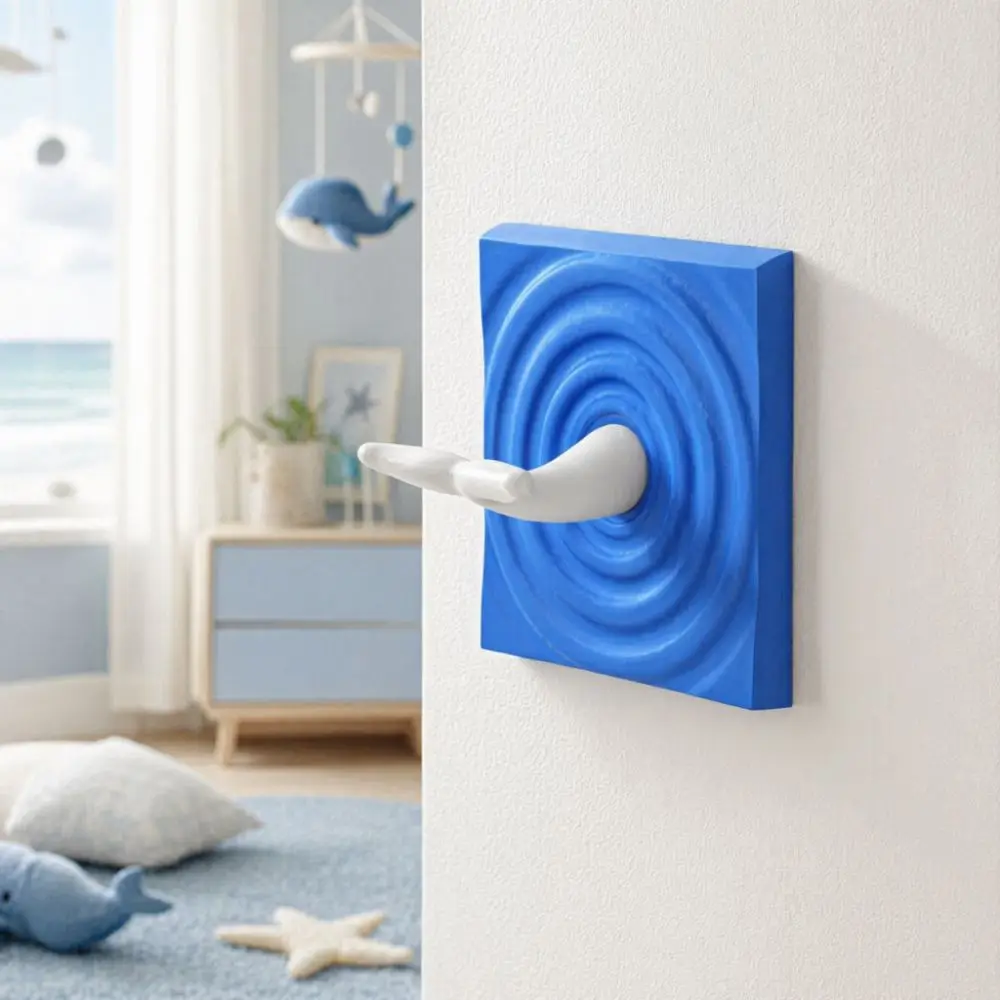 Creative Light Switch Guard Covers Ocean Theme Self-Adhesive Console-shaped Switch Cover Protective Decorative