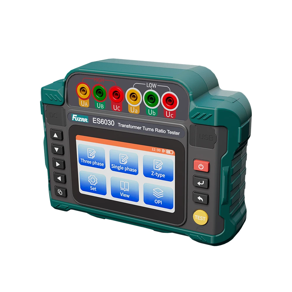 YAO ES6030 Three Phase Oil transformer Turns Ratio Tester Dry Single-phase Transformer Polarity Test Device PT Z-type CT turns 1