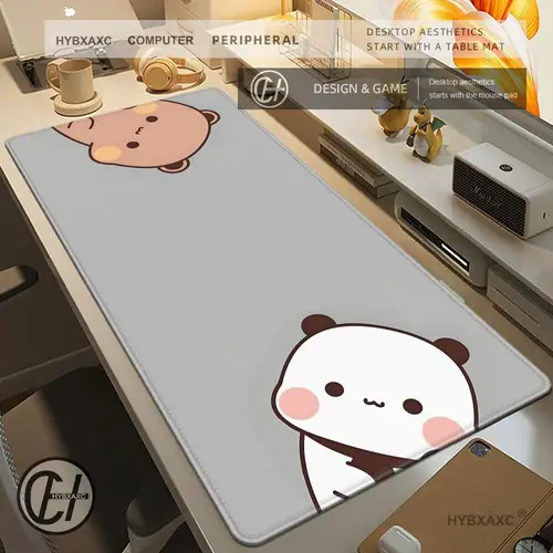 Alfombrilla de ratón BuBu DuDu, alfombrilla de ratón de escritorio, bonita alfombrilla de escritorio HD, alfombrillas de teclado extendidas para juegos, alfombrilla de ratón grande de 100x50cm XXL para jugadores