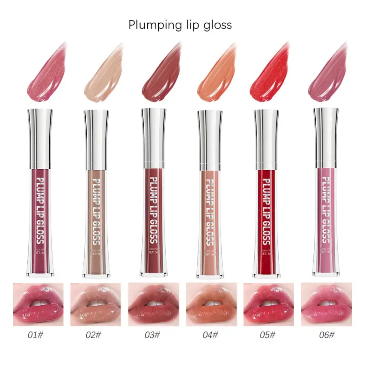 

Shimmering, Dazzling, and Juicy Lip Plumper Oil - Moisturizing Lip Gloss for Fuller, Plumper Lips with a Luminous Finish - Enhan