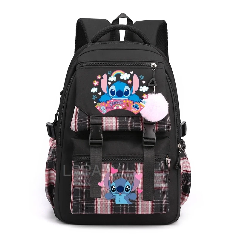 Lilo Stitch Women bag pack nastolatki plecak podróżny Kawaii chłopięce torby na książki szkolne dla dzieci Mochila Escolar