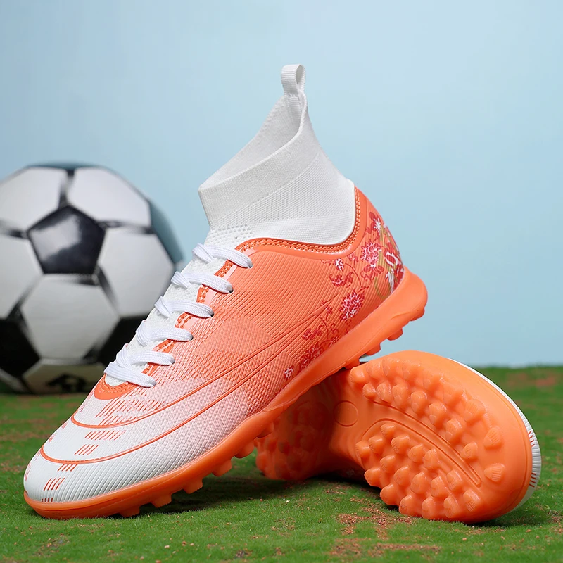 TF Football Boots for Men Women Man Soccer Shoes Soccer Cleats Non Slip Ultralight Boys Girls Sneakers