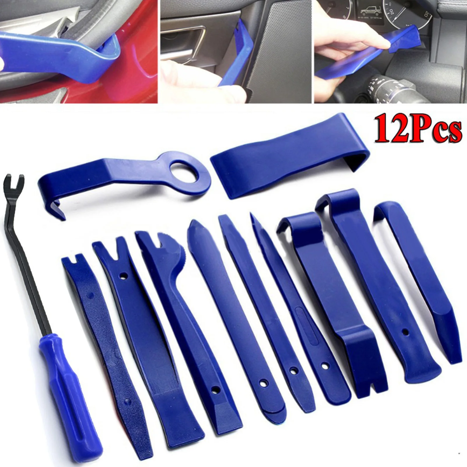 Car Trim Removal Tool Auto Trim Puller Tool Kit Pry Tools Set for Trim Clip Pliers Fastener Remover Pry Hand Tools Kit