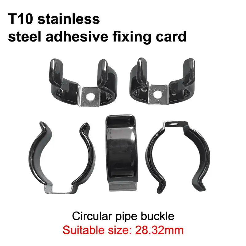 5Pcs Universal T5-T10 Lamp Clamps Non-slip Plastic Dipped U Clips Holder Stable Lampholder for Car Exterior Lighting Upgrade