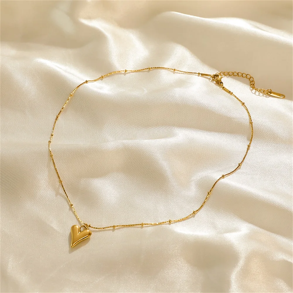 EILIECK 316L Edelstahl Römischer Zirkon Herz Halskette Armband Ohrringe Set für Damen Trendiger Wasserdichter Schmuck Urlaubsgeschenk – Detail 5