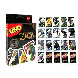 Mattel Games UNO 젤다의 전설 그래픽 및 특별 규칙, 가족의 밤 카드 게임