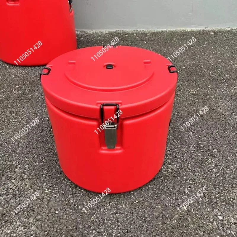 304 stainless steel thermal insulation bucket with sealing ring, thermal insulation soup bucket, food delivery bucket