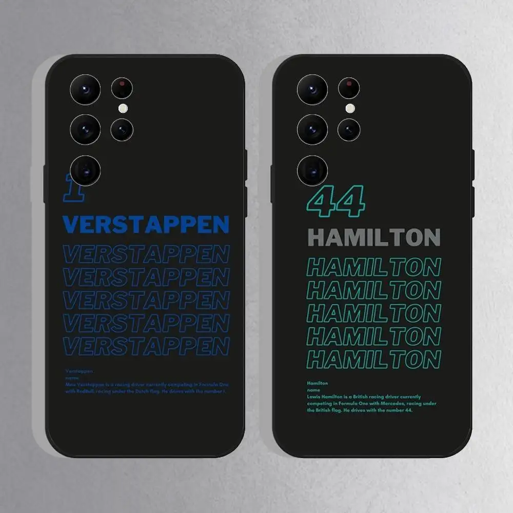 F1 F-FormulaS 1 66 Number Phone Case For Samsung S10,S21,FE,S21 ,S26,S25,S24,S23,Ultra,S9,S22,Plus Black Shockproof Silicone Sof