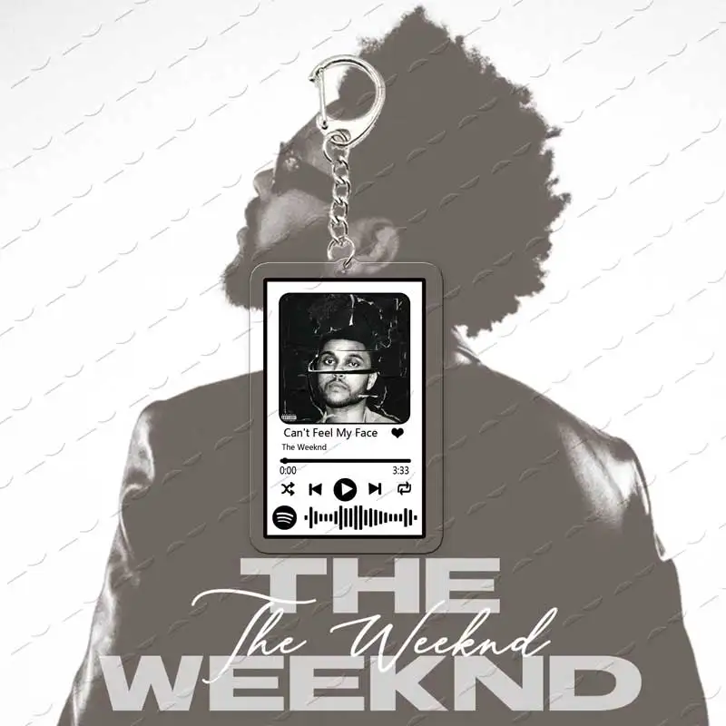 The Weeknd Music Playlist Code Acrylic Keychain Gift