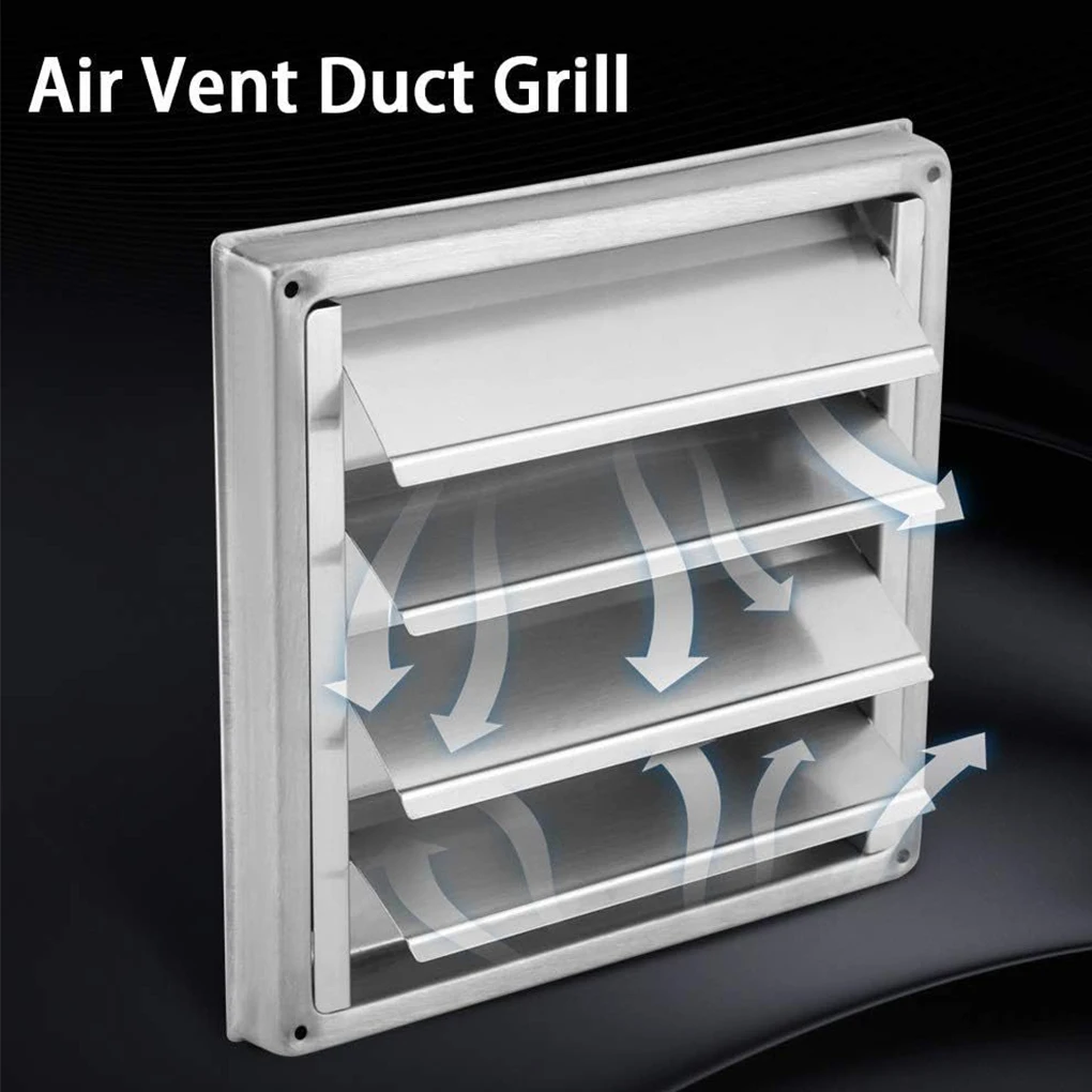 

White Simple Installation Method Stainless Steel Wall Air Vent Cover Keeping Indoor Air Fresh