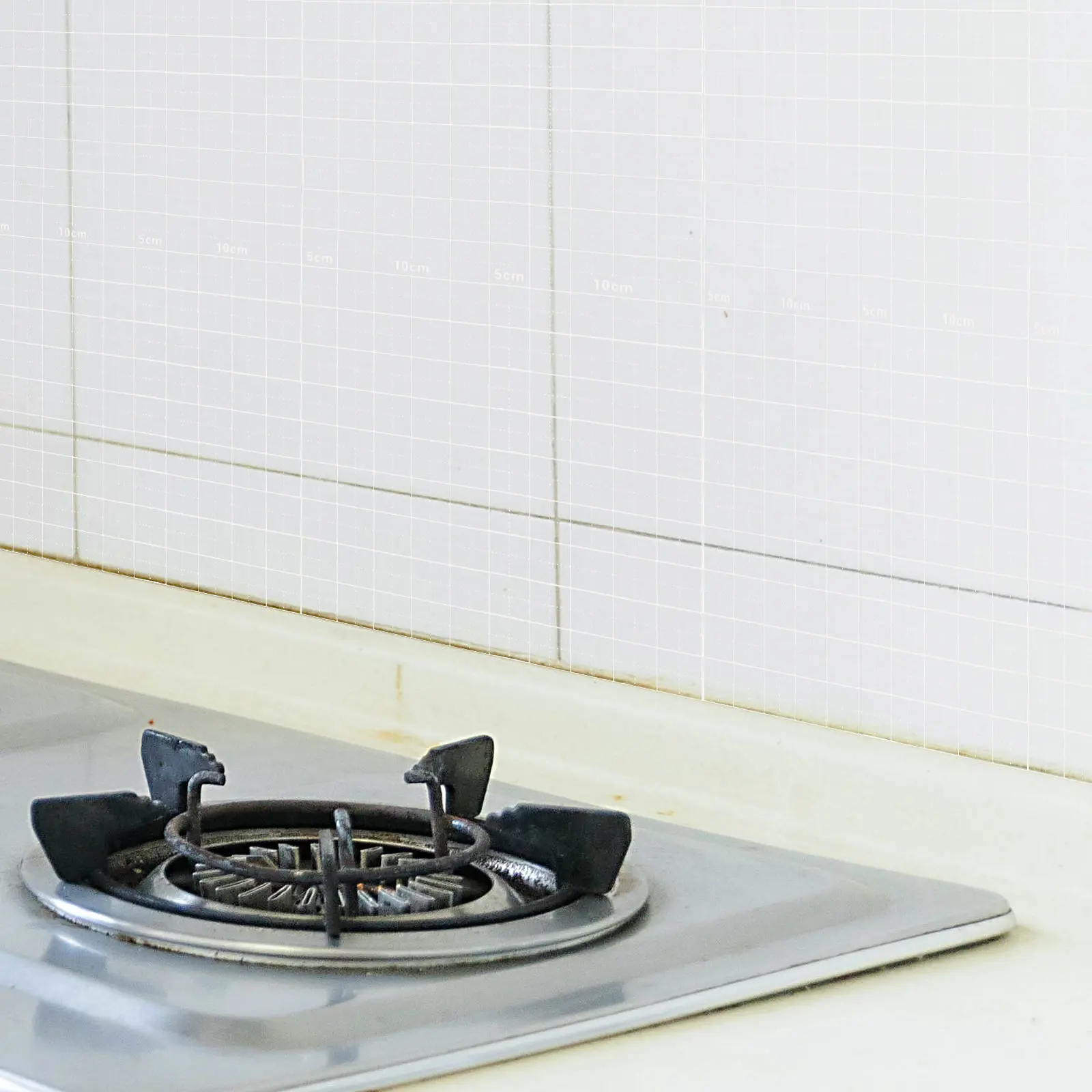 Kitchen Waterproof and Oil-proof Sticker Stickers Non-adhesive Static Cling Backsplash Grease Tiles view 2