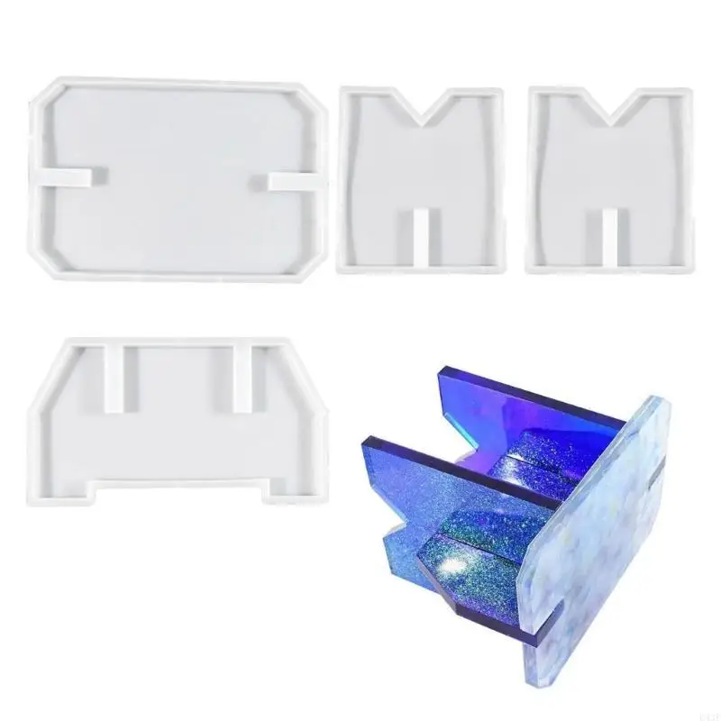 

K43F Cement Concrete Chair Stool Silicone Mold DIY Handmade Epoxy Resin Castings Mold